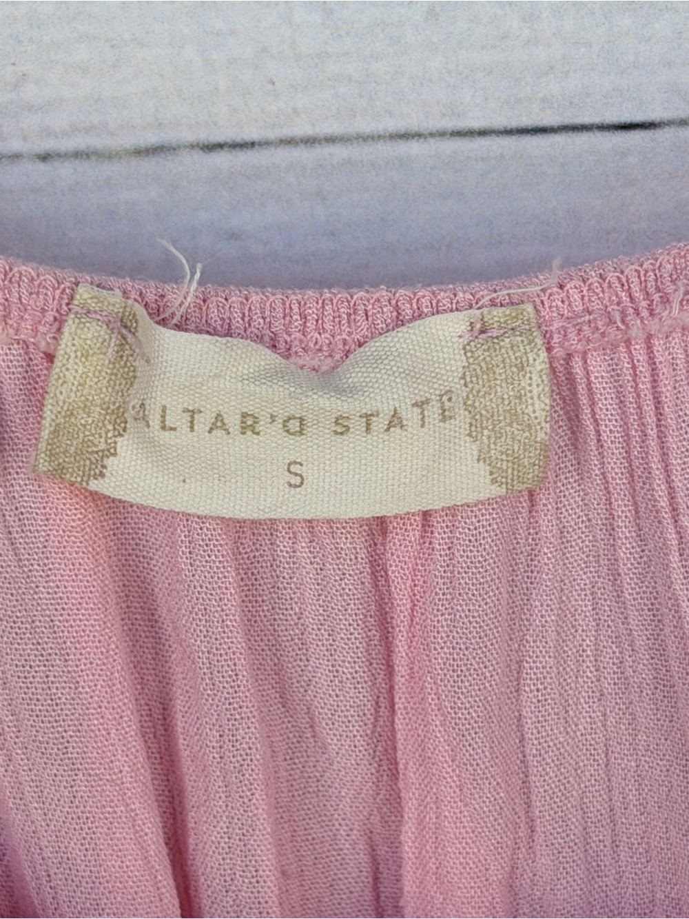 Altar'd State Off-The-Shoulder Ruffle Skort Romper- Small - Picture 2 of 5